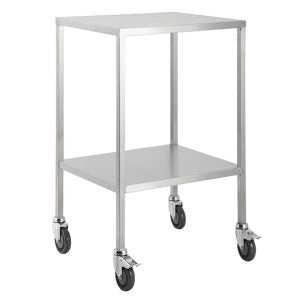 Medical Furniture Stainless Steel Trolley No Drawer No Rails