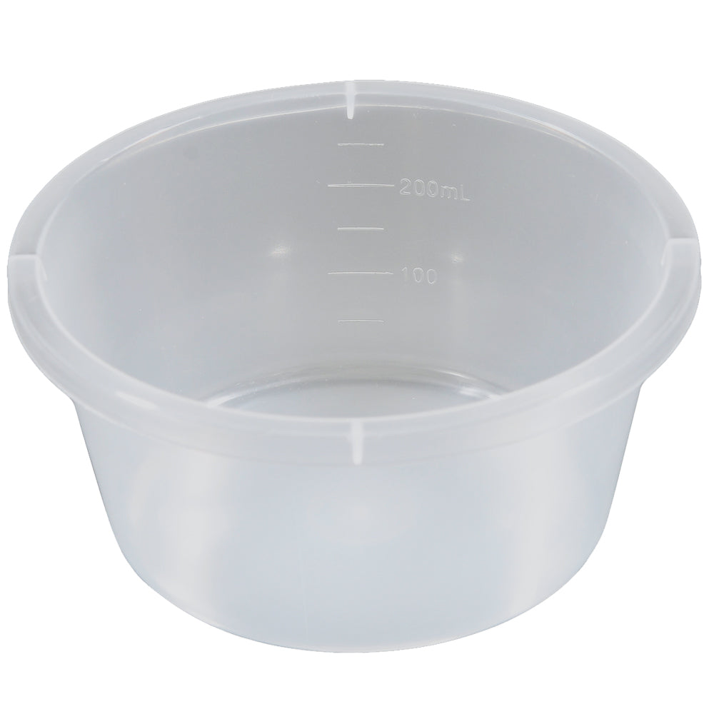 Medical Disposable Denture Bowls Clear with Lids 250ml - 50