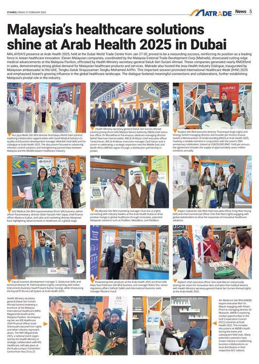 GA2 Medical Showcases Malaysian Innovation at Arab Health 2025 in Dubai