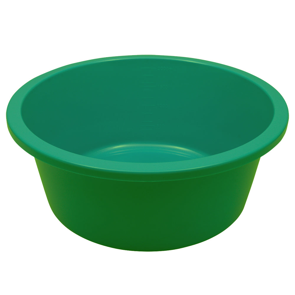 2000mL Disposable Green Bowls - 100