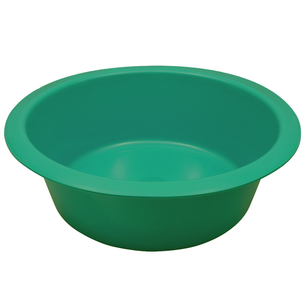 6000mL Disposable Green Bowls - 10