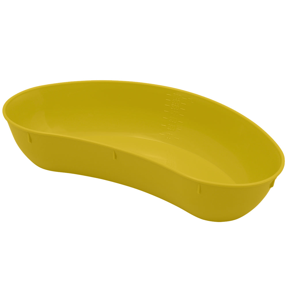 700mL Autoclavable Yellow Kidney Dishes - 100